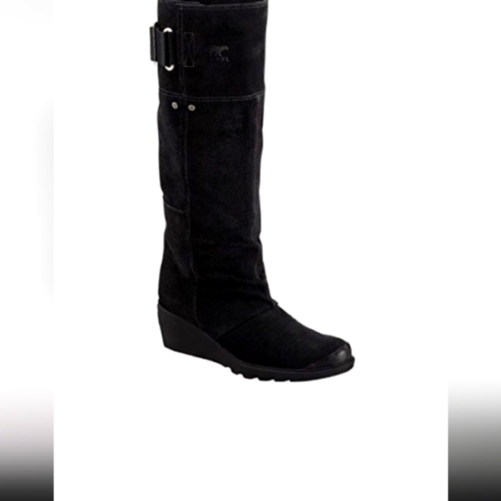 BRAND NEW SORREL TORONTO SUEDE TALL WEDGE BOOT